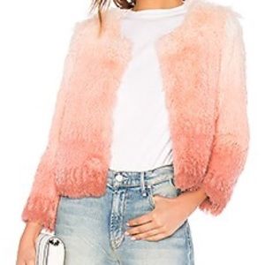 MOTHER The Faux Fur Boxy Jacket in Rocket in my Pocket
